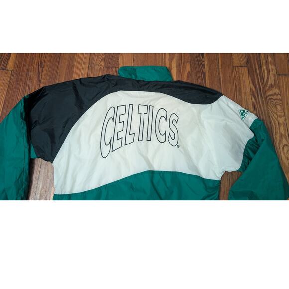 APEX One VTG Boston Celtics Green Mens Medium Nylon Jacket - Picture 4 of 9